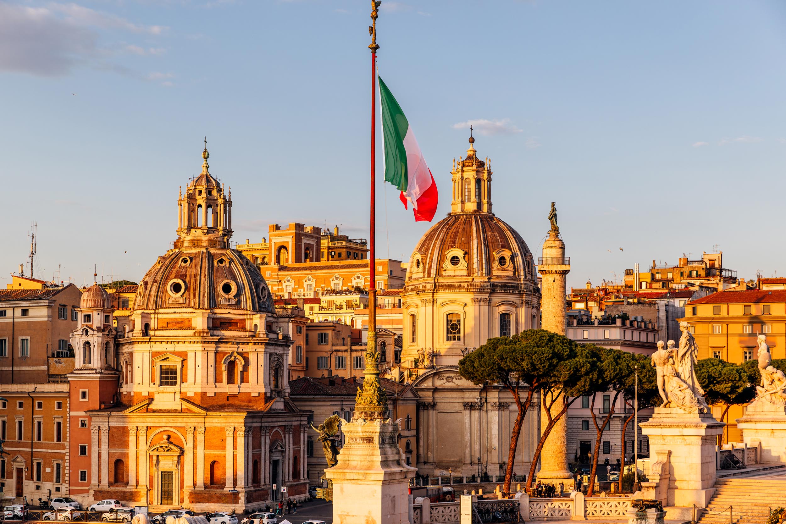 A view of Rome, representing expatriate life in Europe
