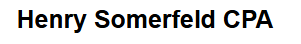 Henry Somerfeld CPA