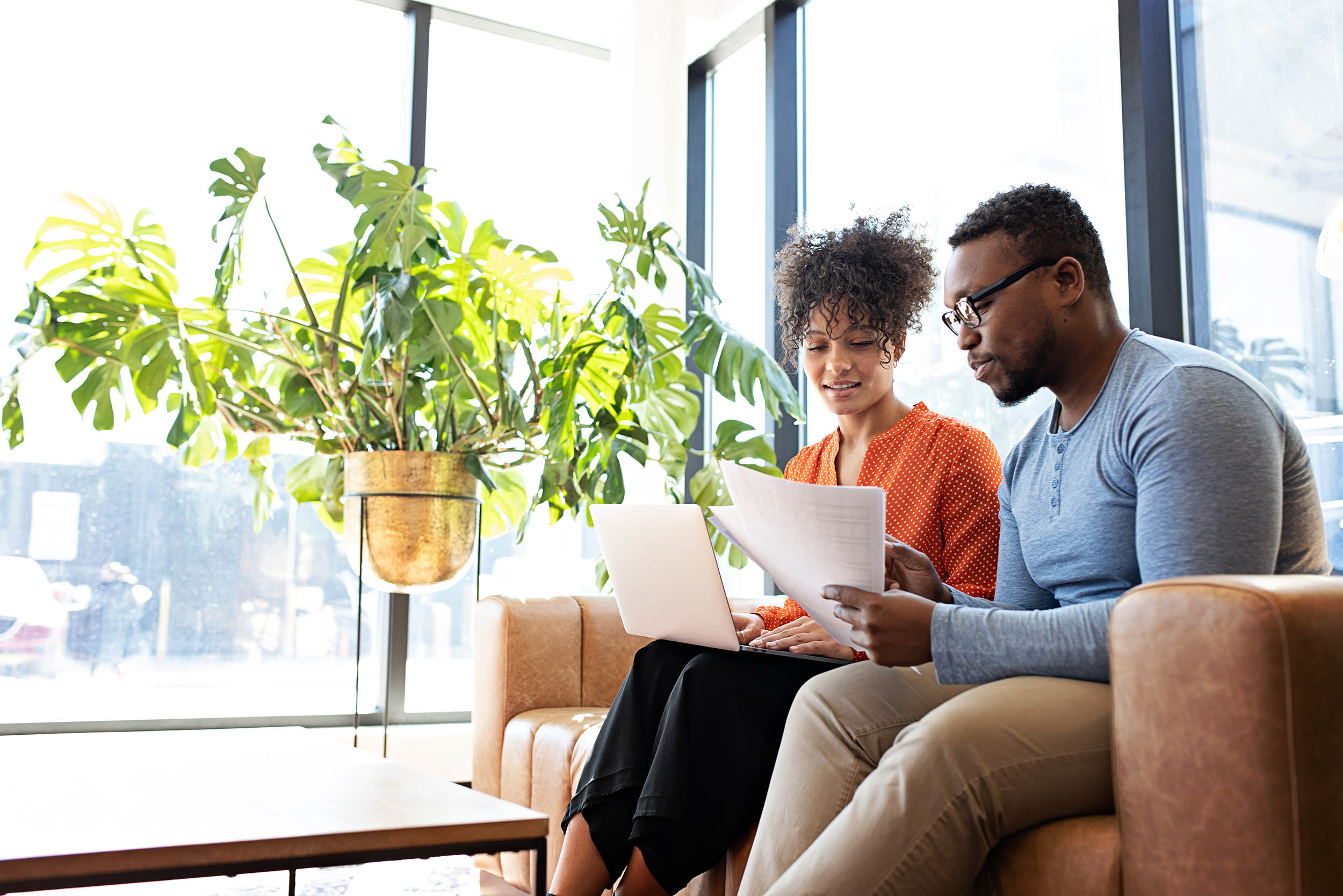 Discussing business tax documents and regulatory compliance