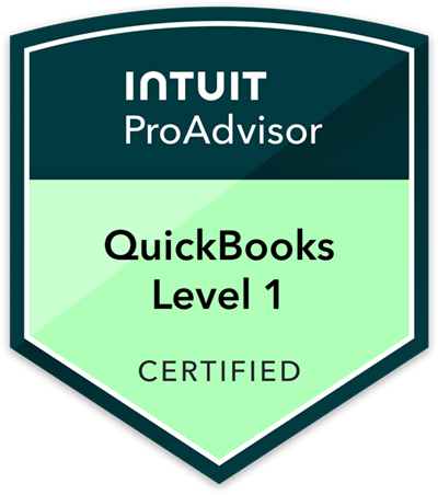 Intuit QuickBooks Level 1 Badge