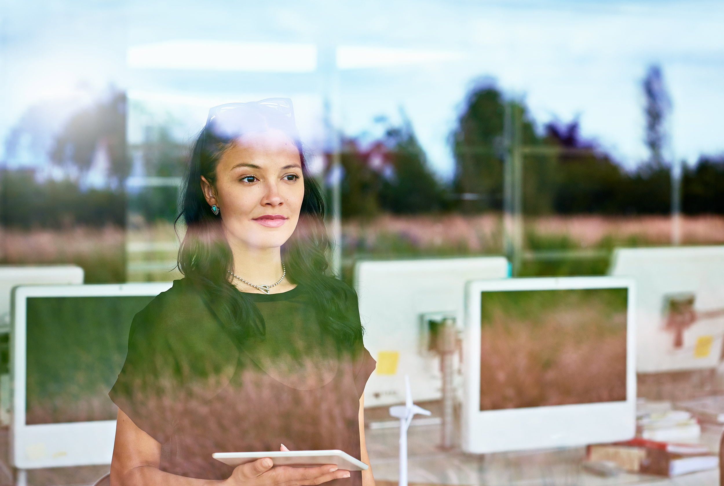 Dentist contemplating financial matters