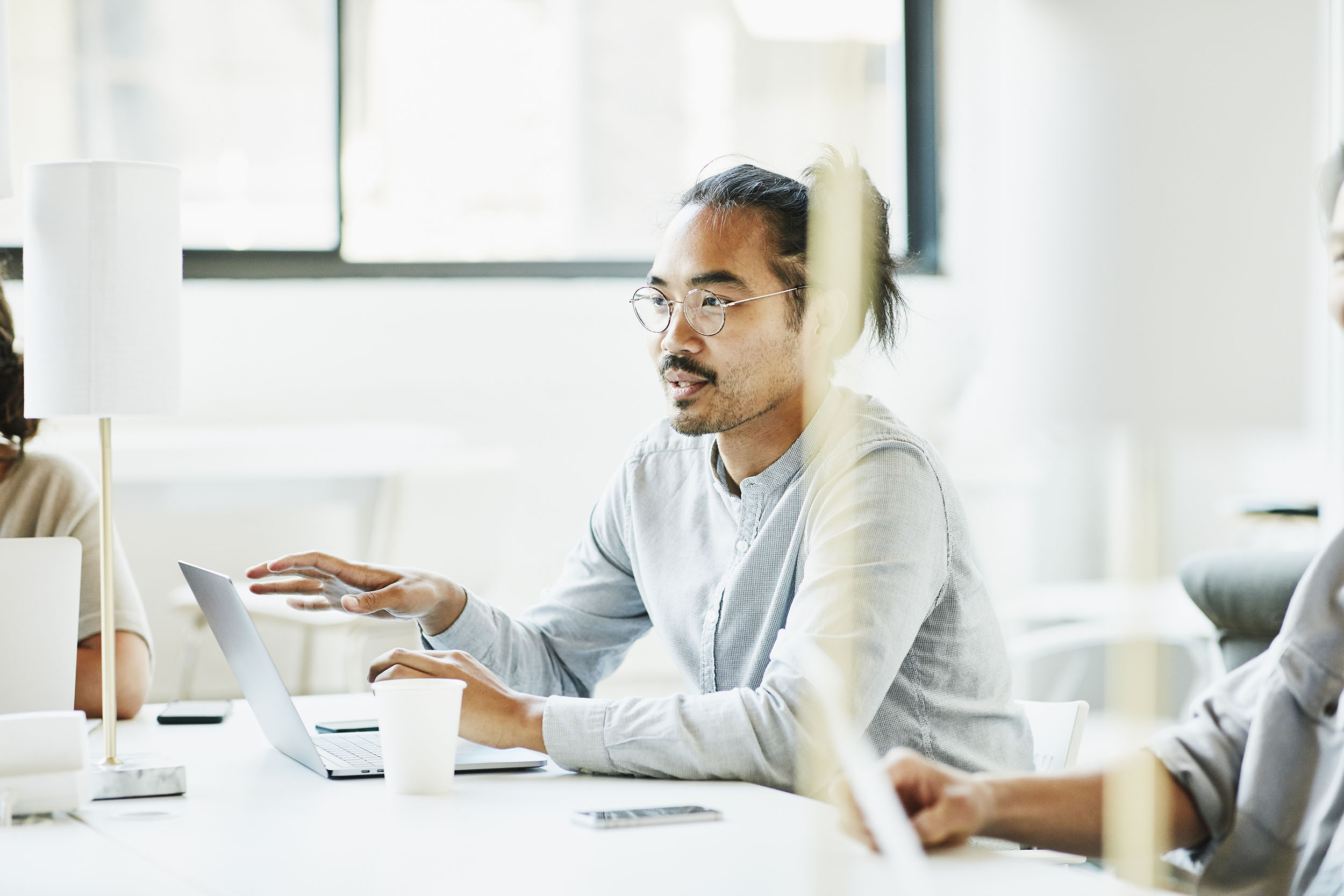 Entrepreneur sharing insights