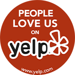 People love us on Yelp badge