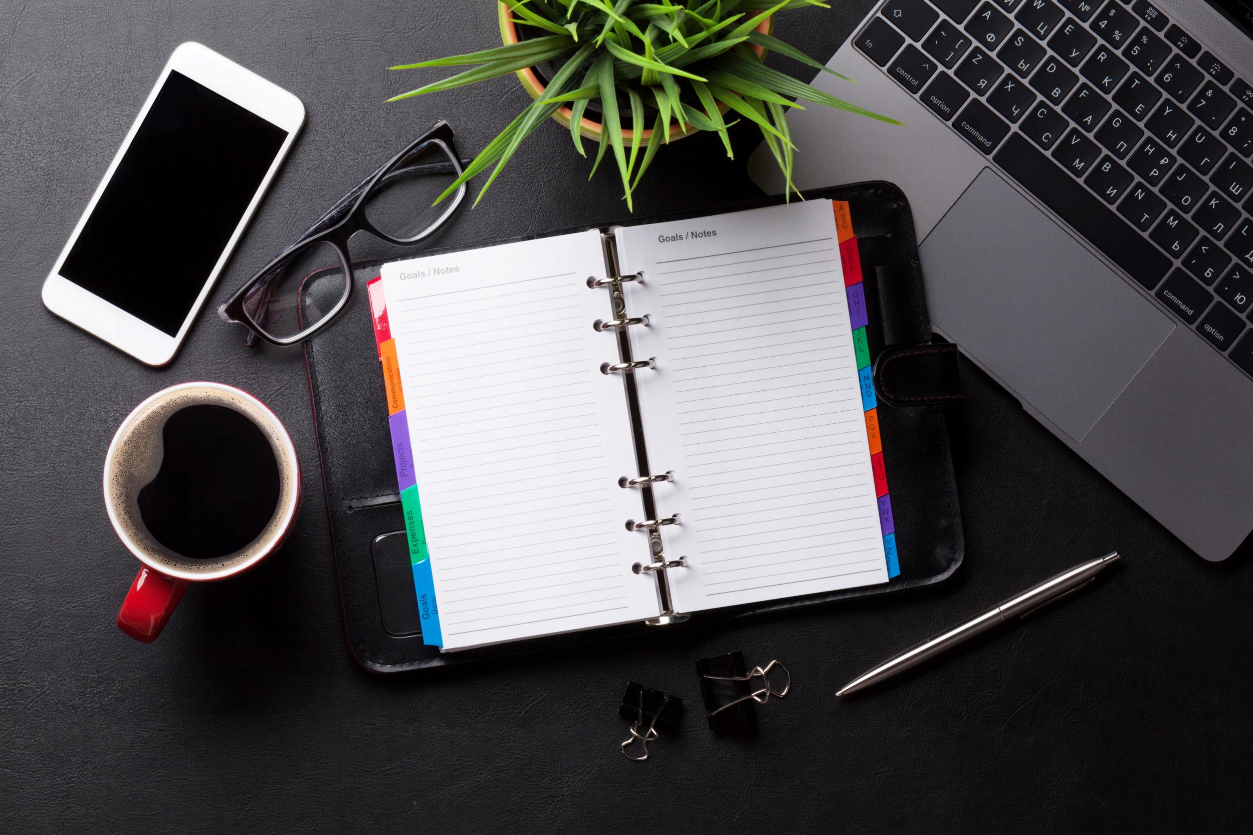 Tax professional organizing client tax deductions