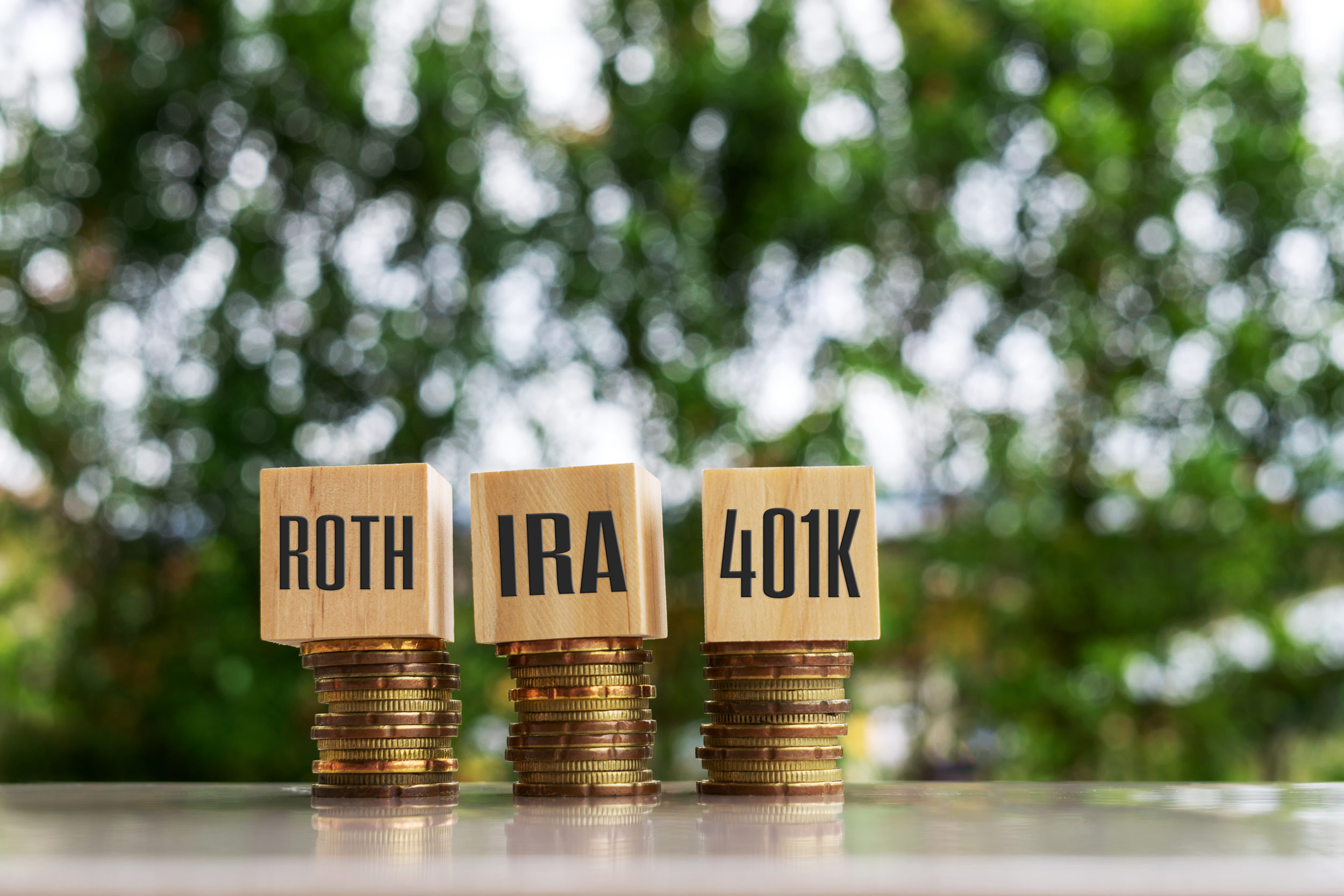 IRA, ROTH, 401K
