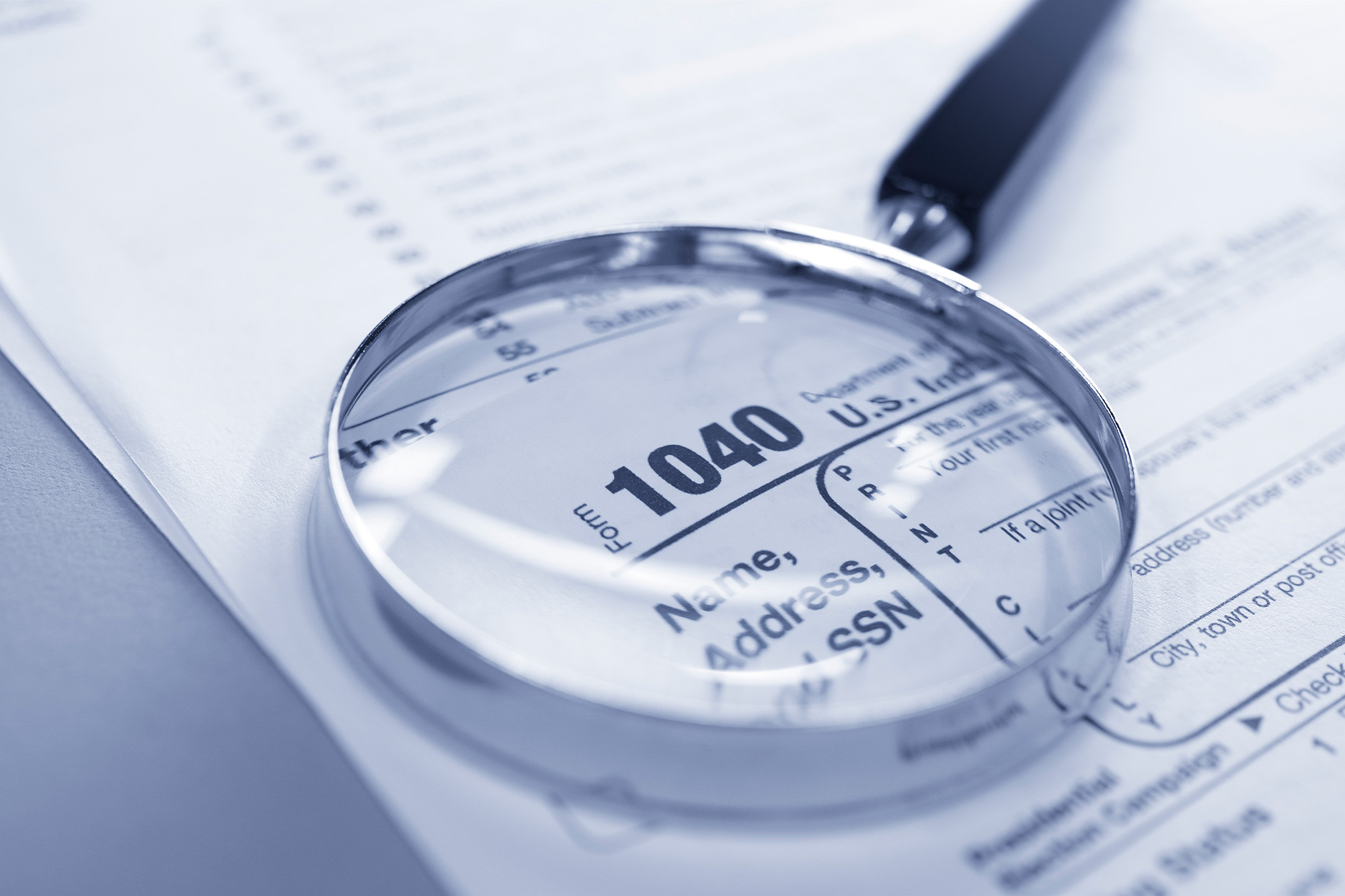 focusing on the 1040 form