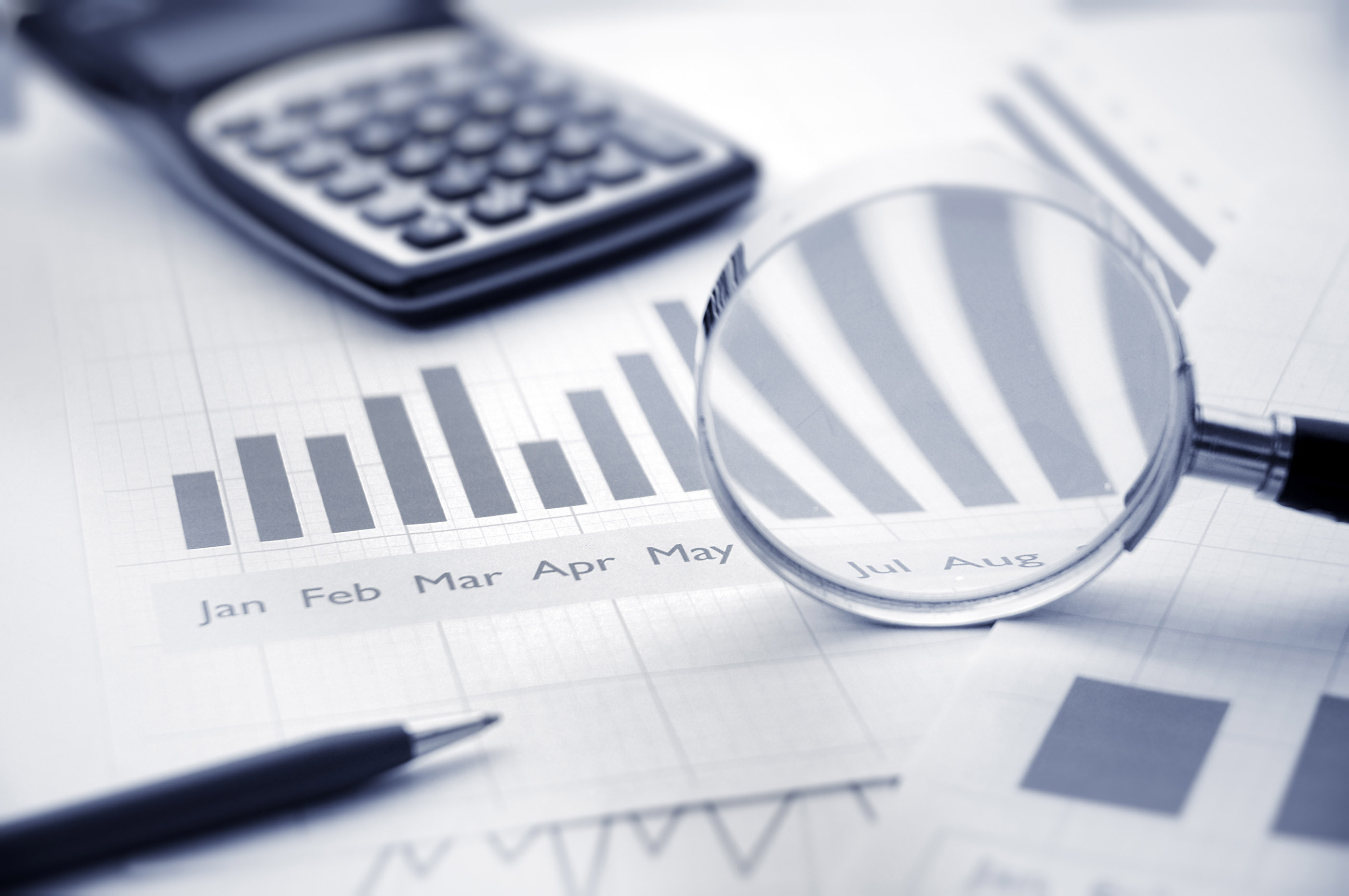 account chart with the calculator