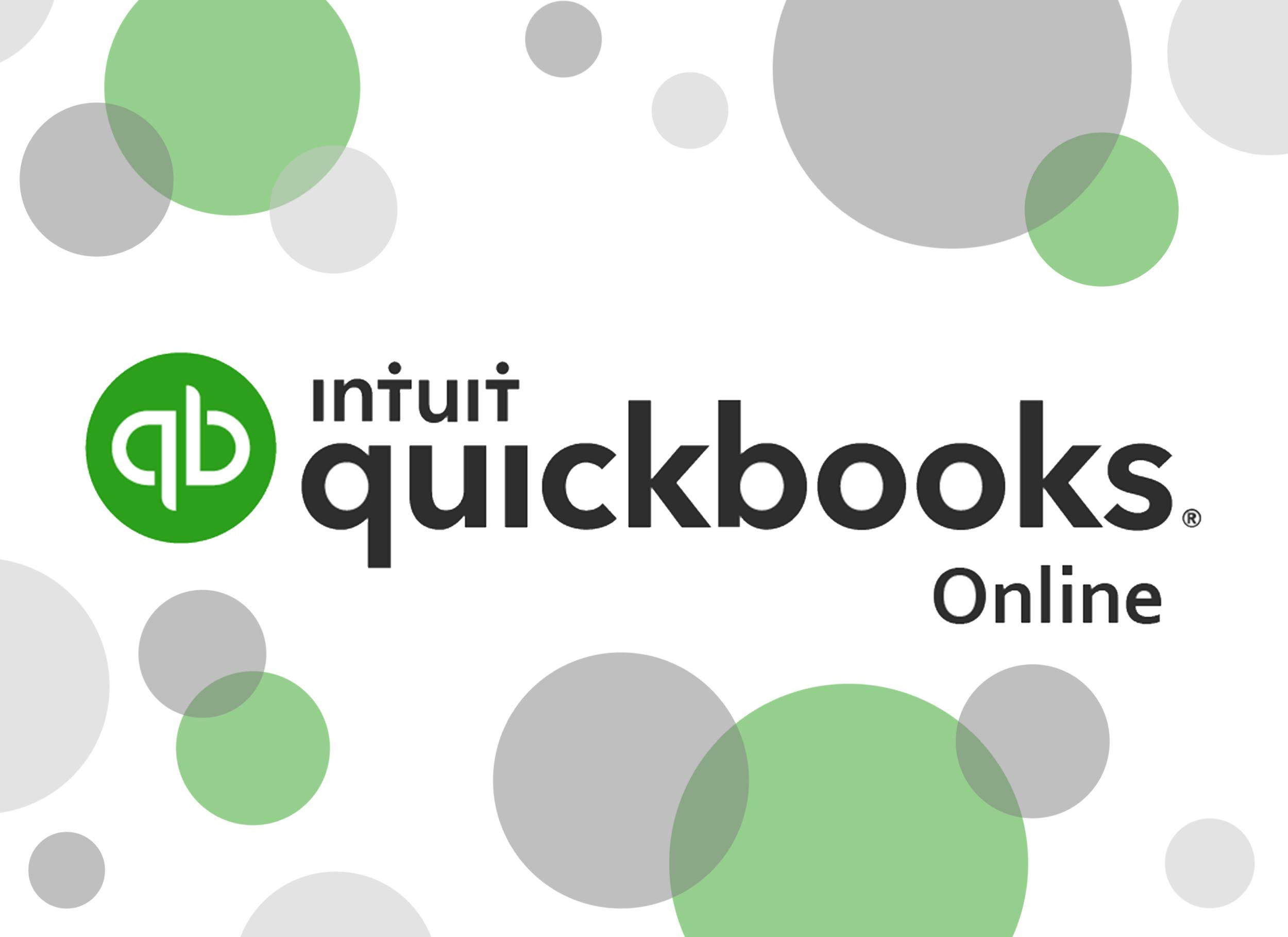 quickbooks online in the bubble background