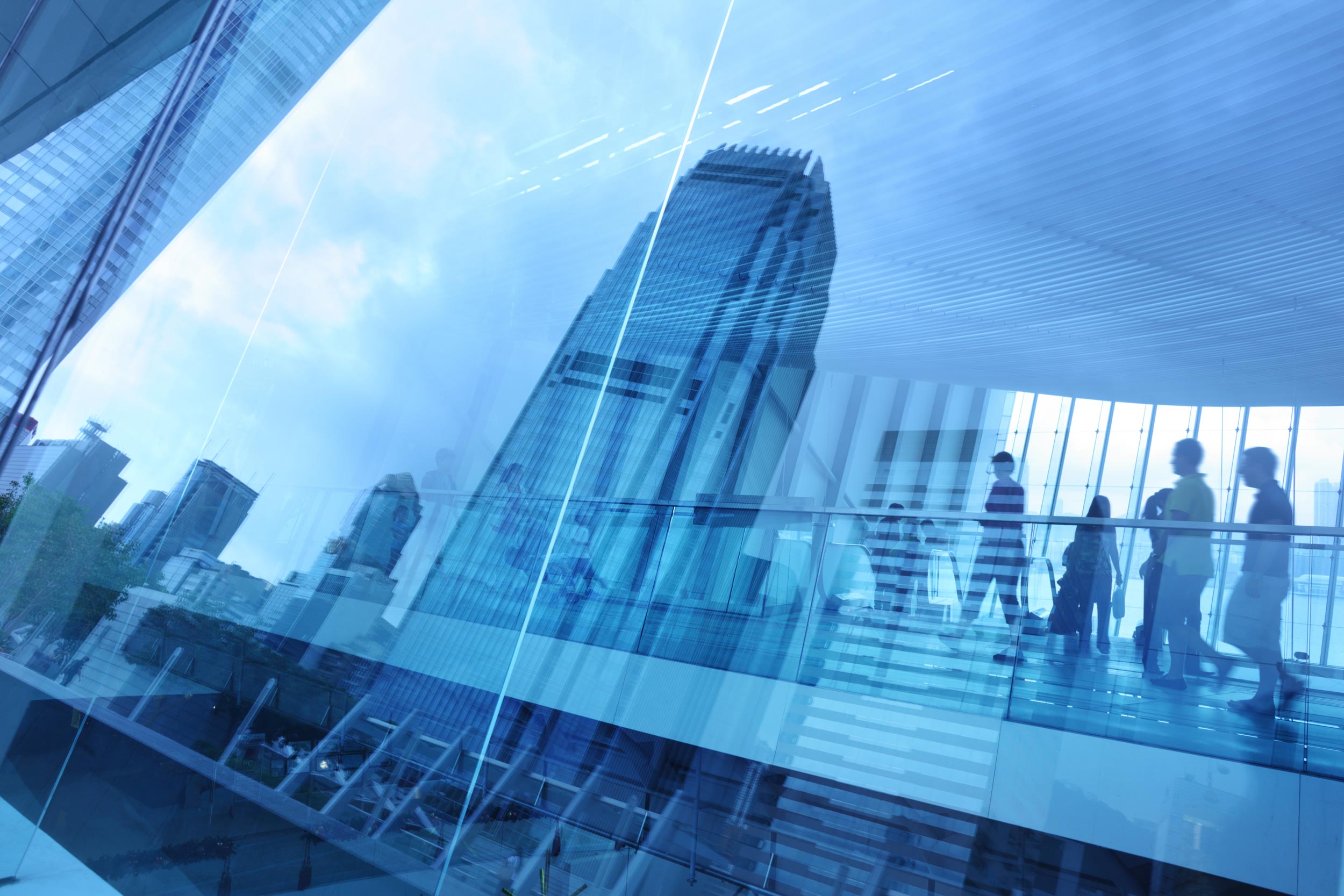 Corporate office buildings representing business continuity