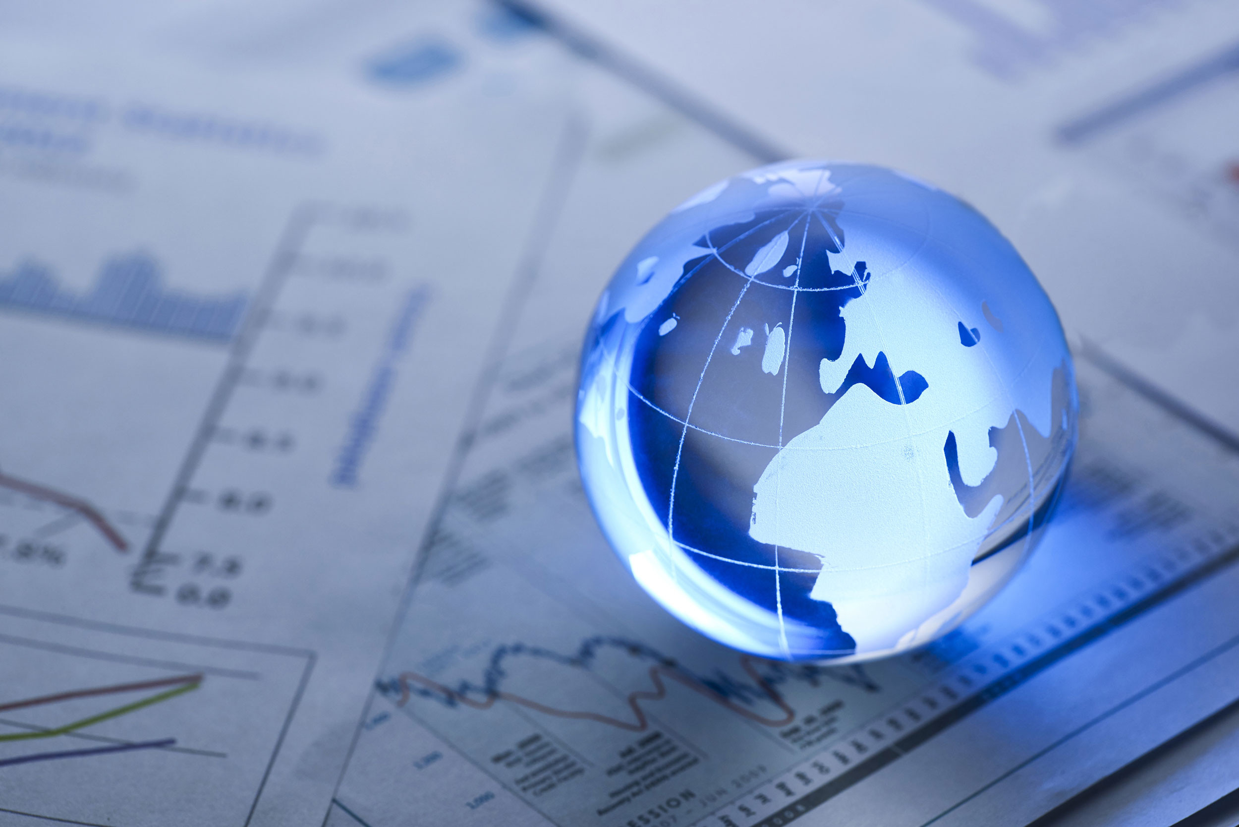 global world is above on the document