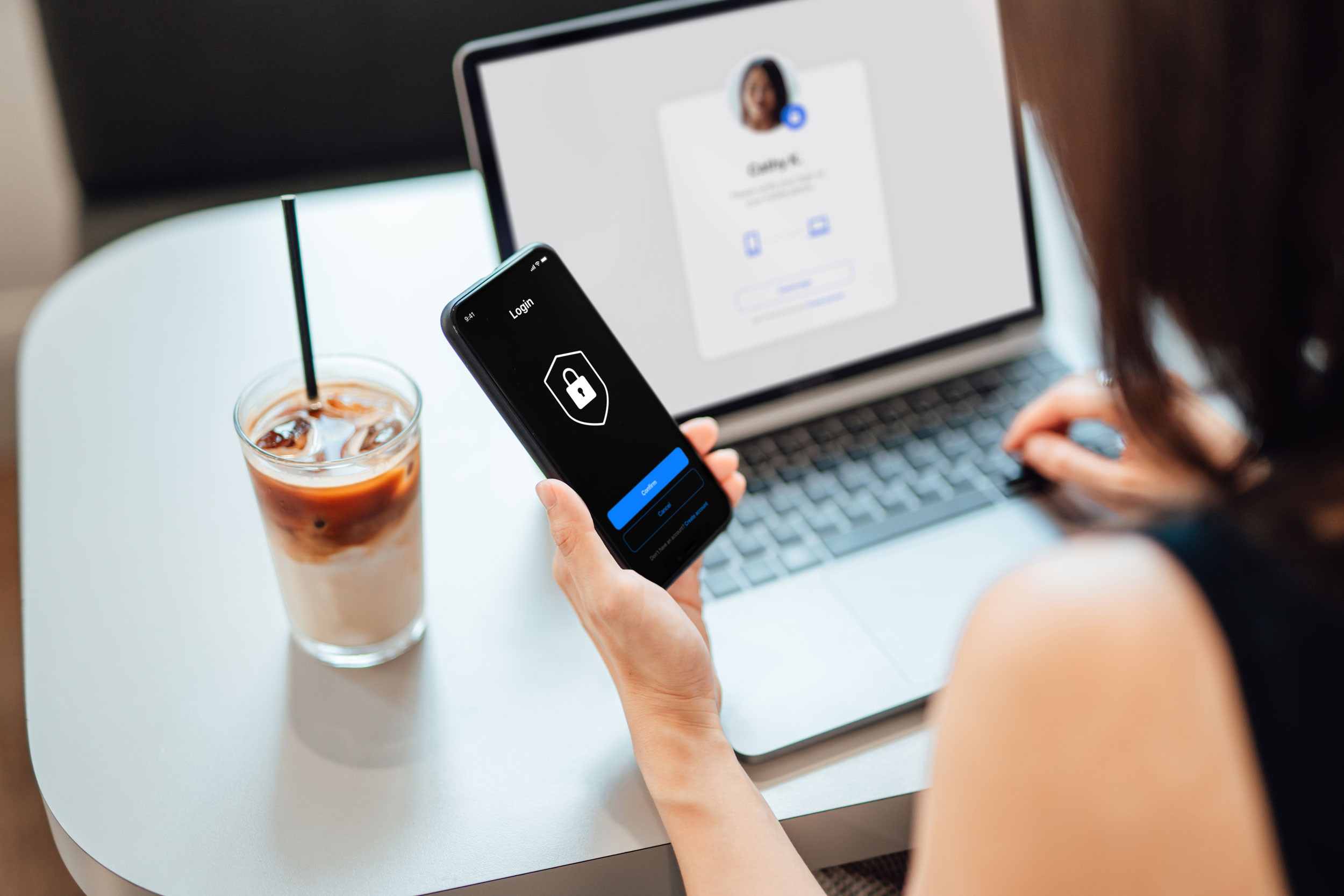 identity protection lock with smart phone