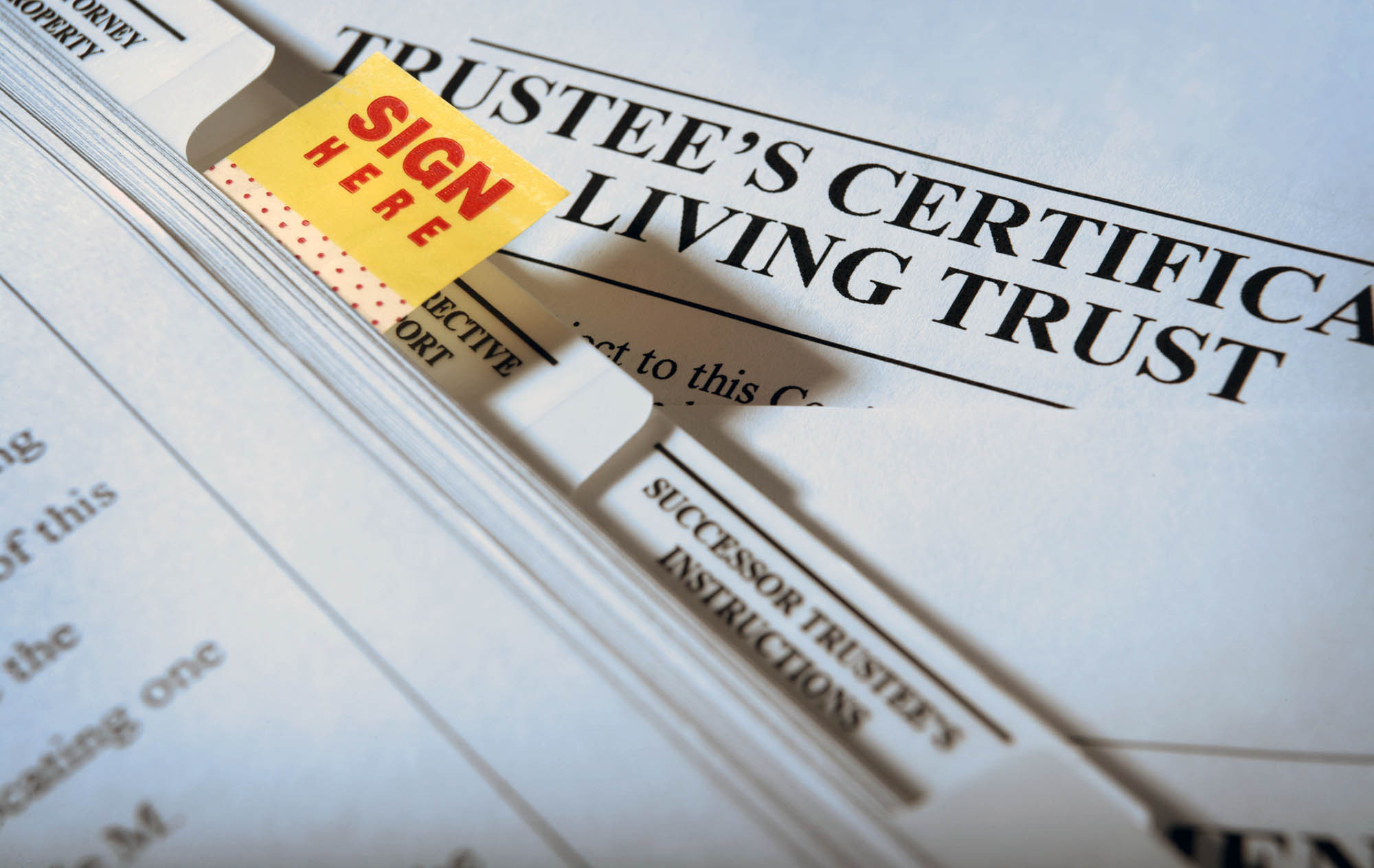 trustees certificate of living trust form
