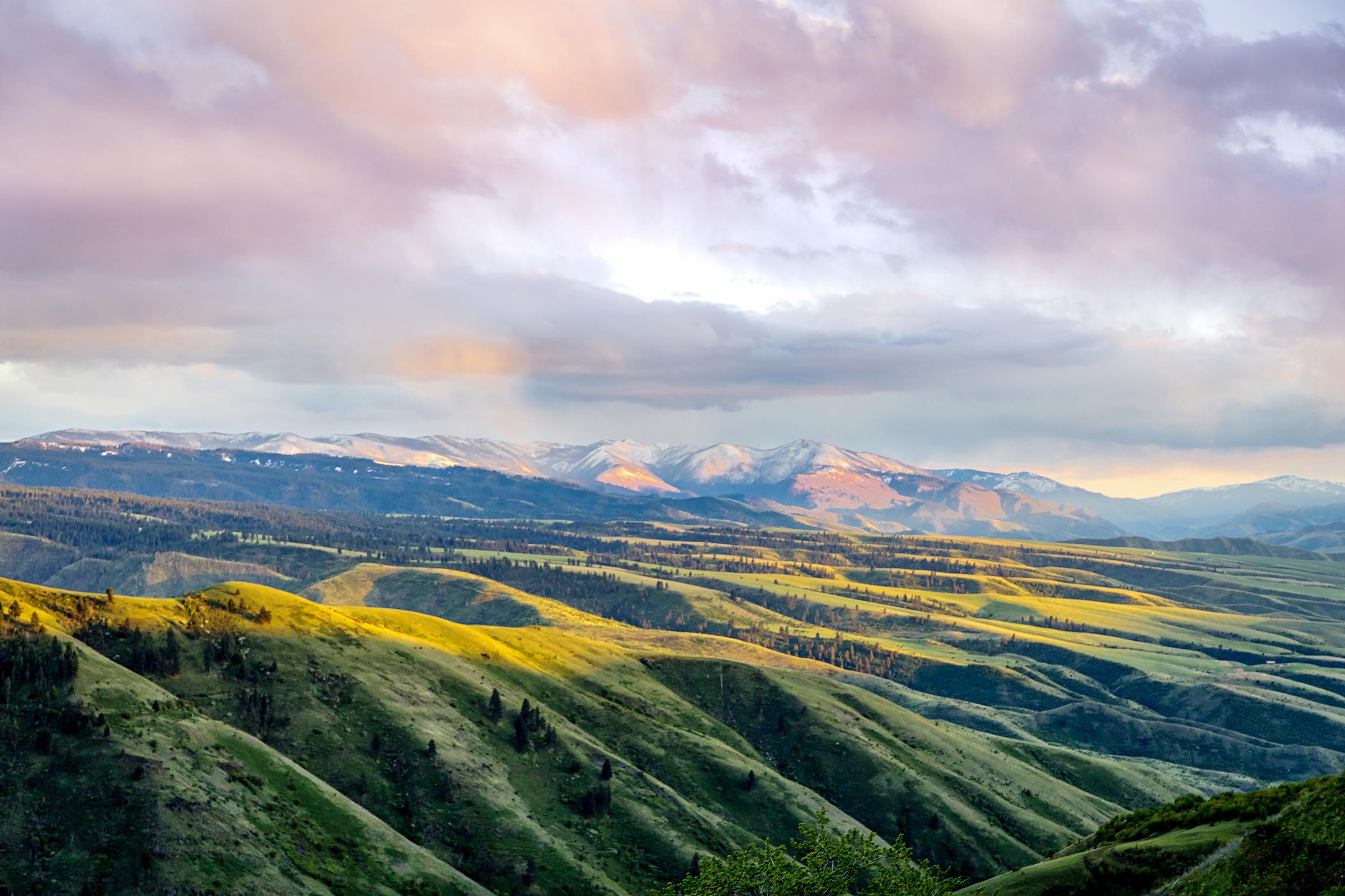 nampa view of mountains