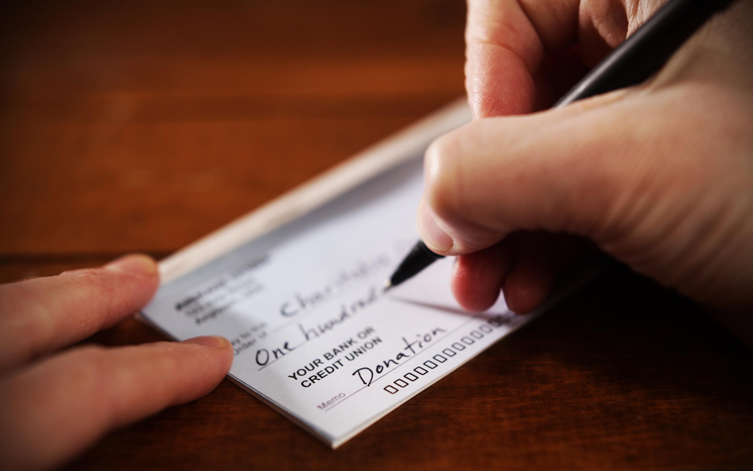 Documentation for charitable cash donations