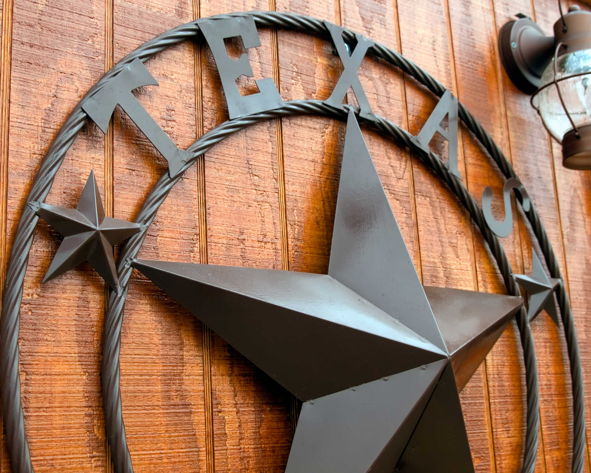 texas star with twisted rope ring