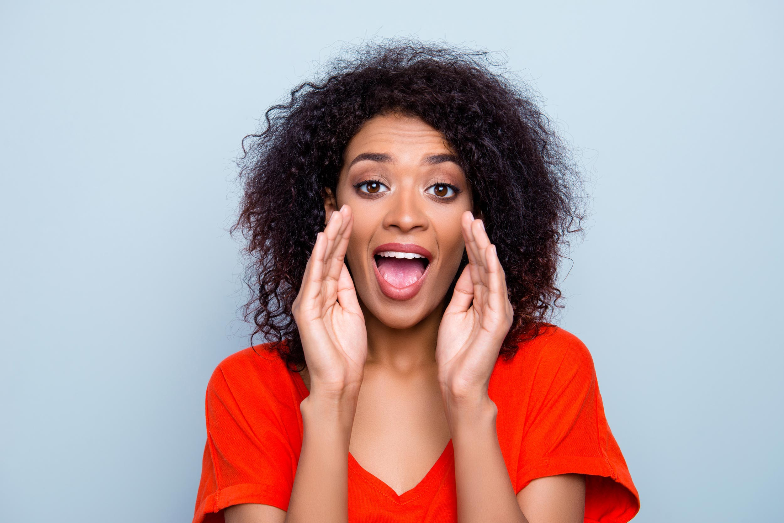 a person speaking referral shout out