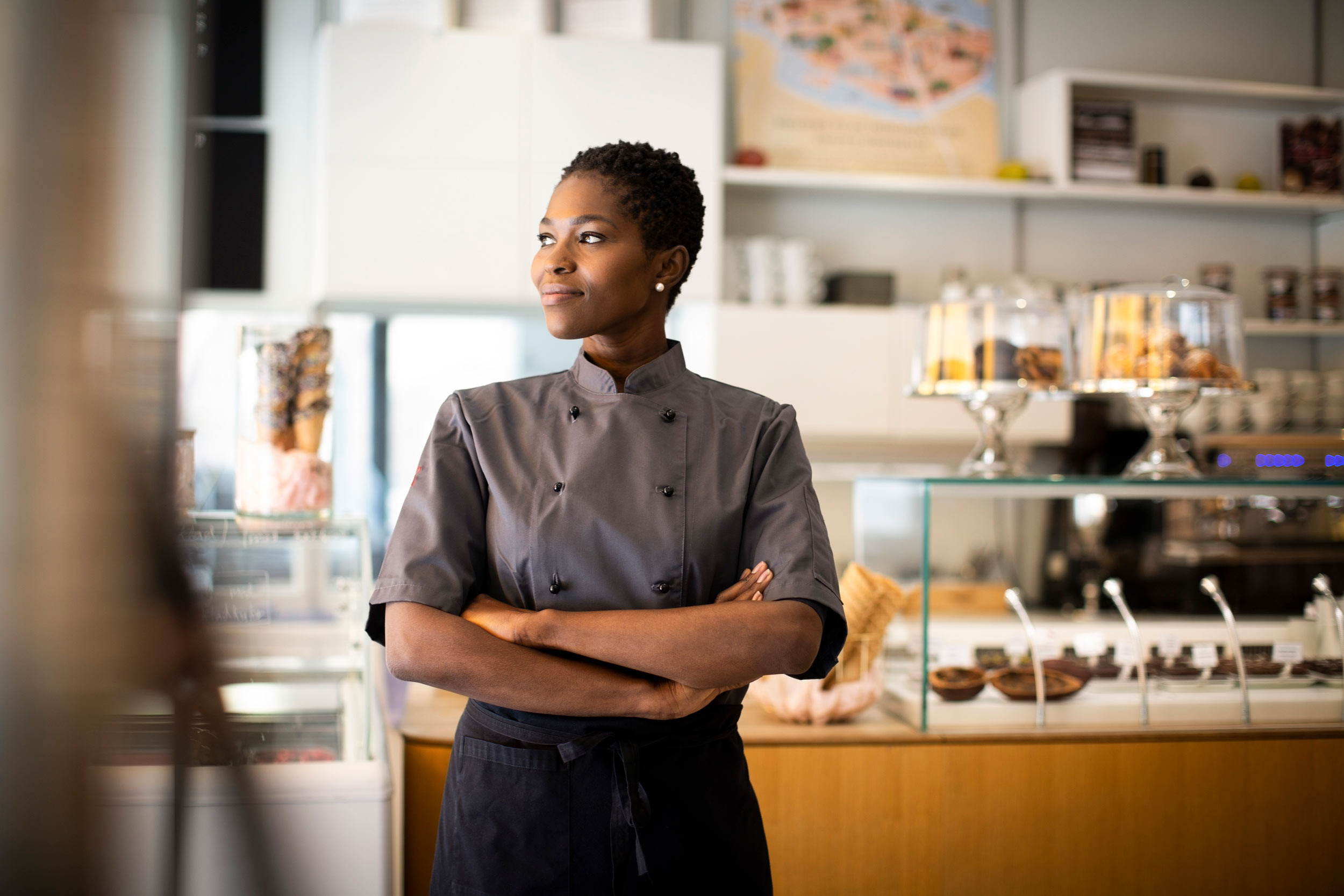 a small business owner doing chef work