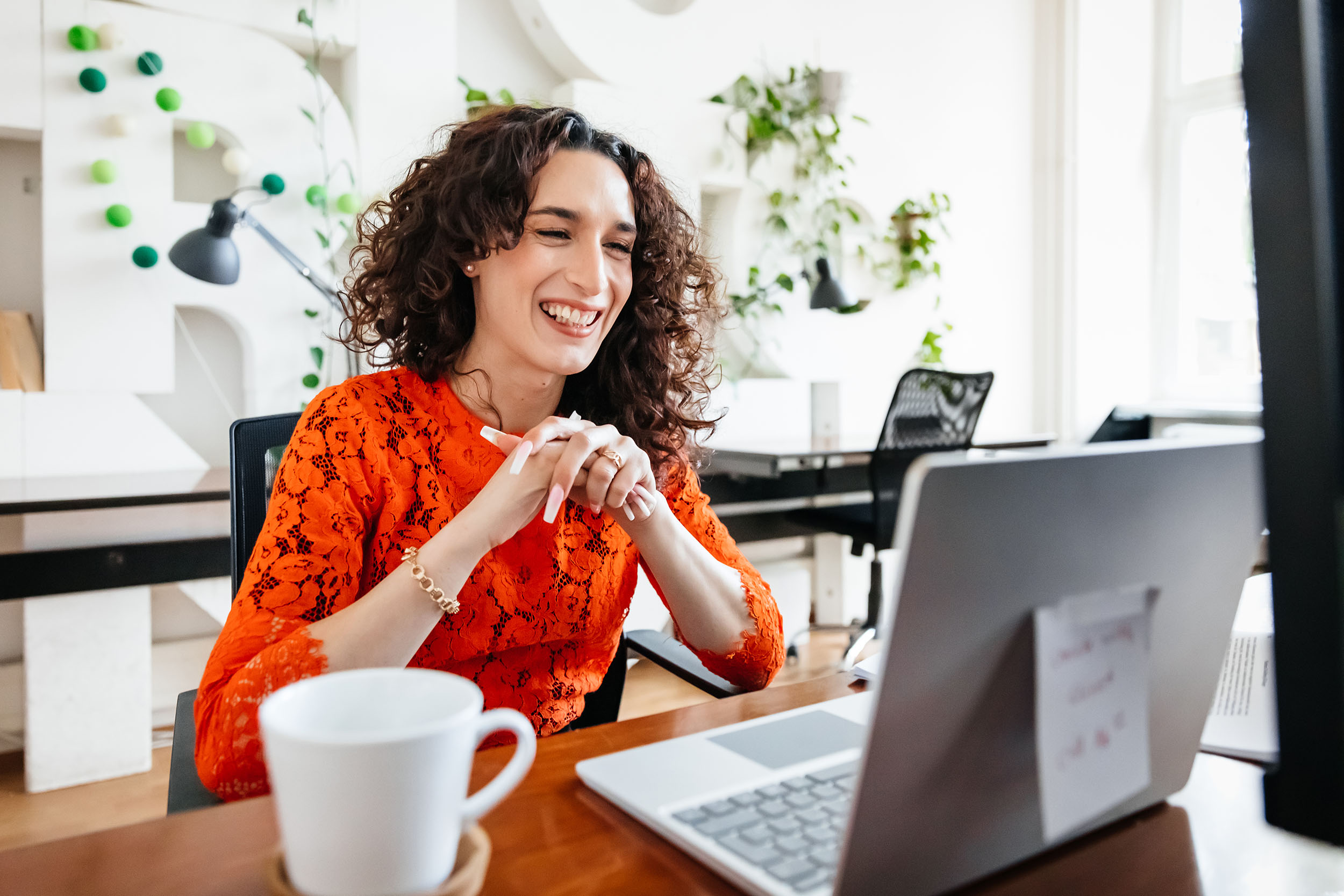 Business owner reviewing financial plans