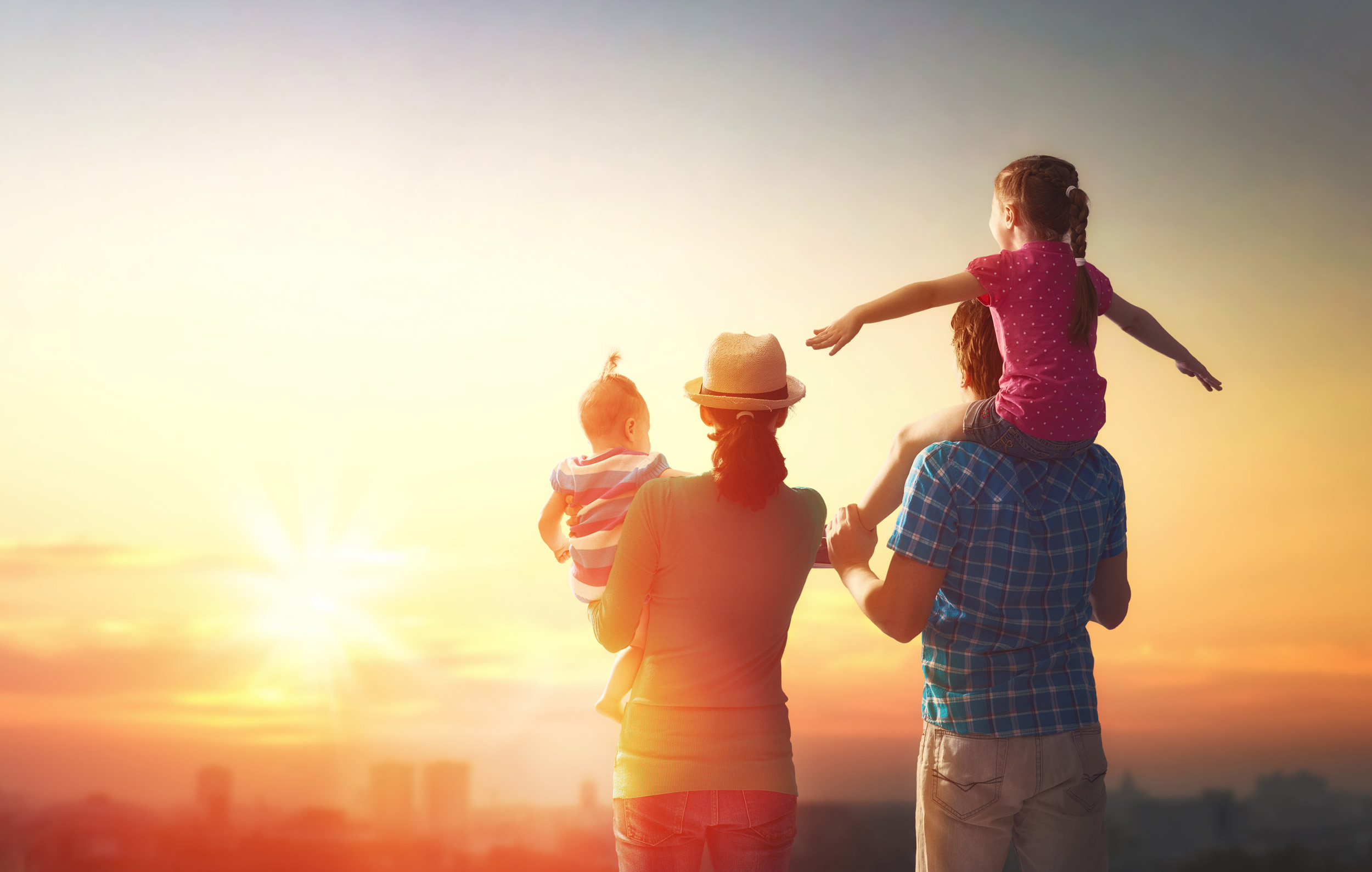 Family having fun together