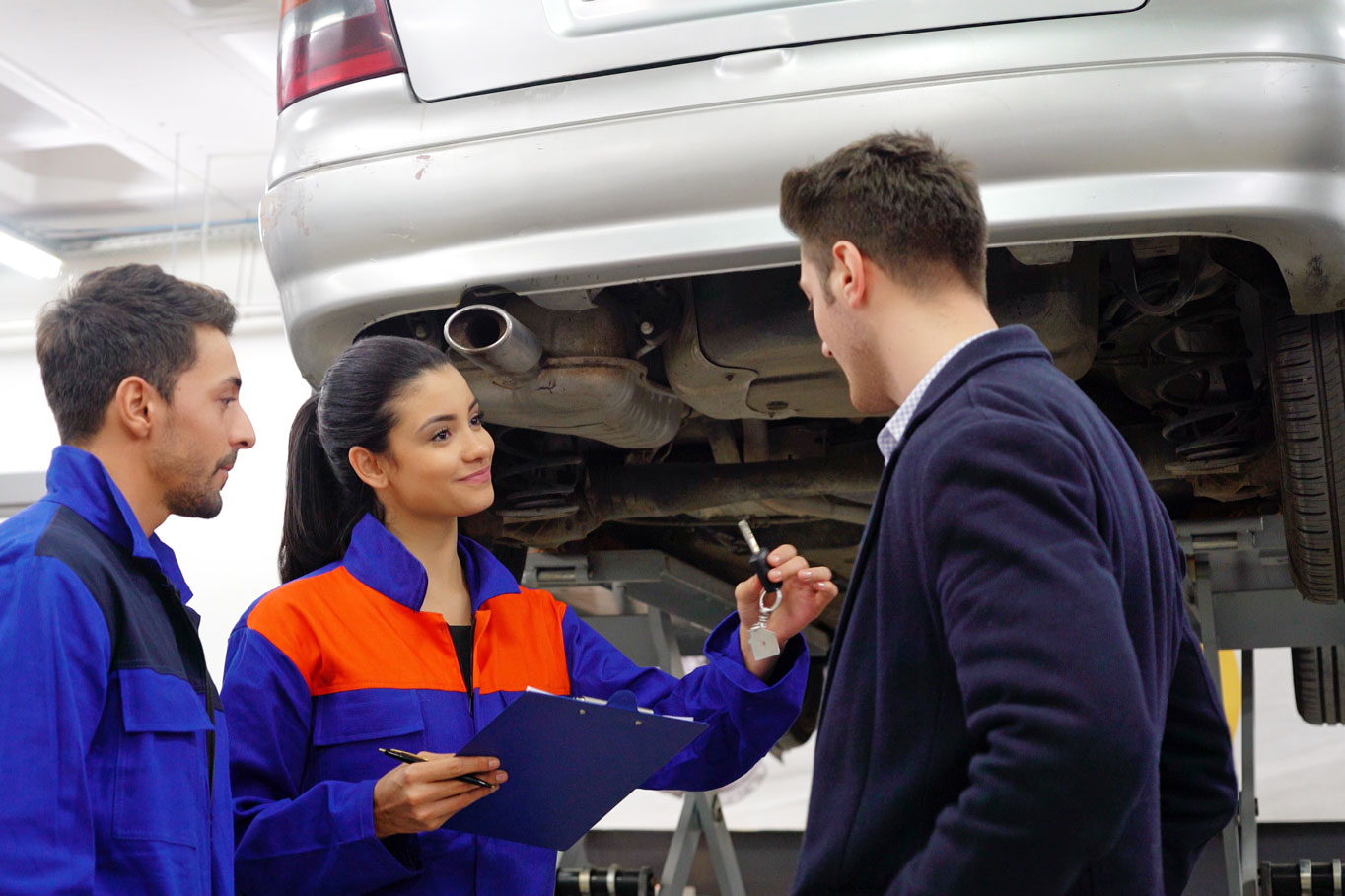 Mechanic working