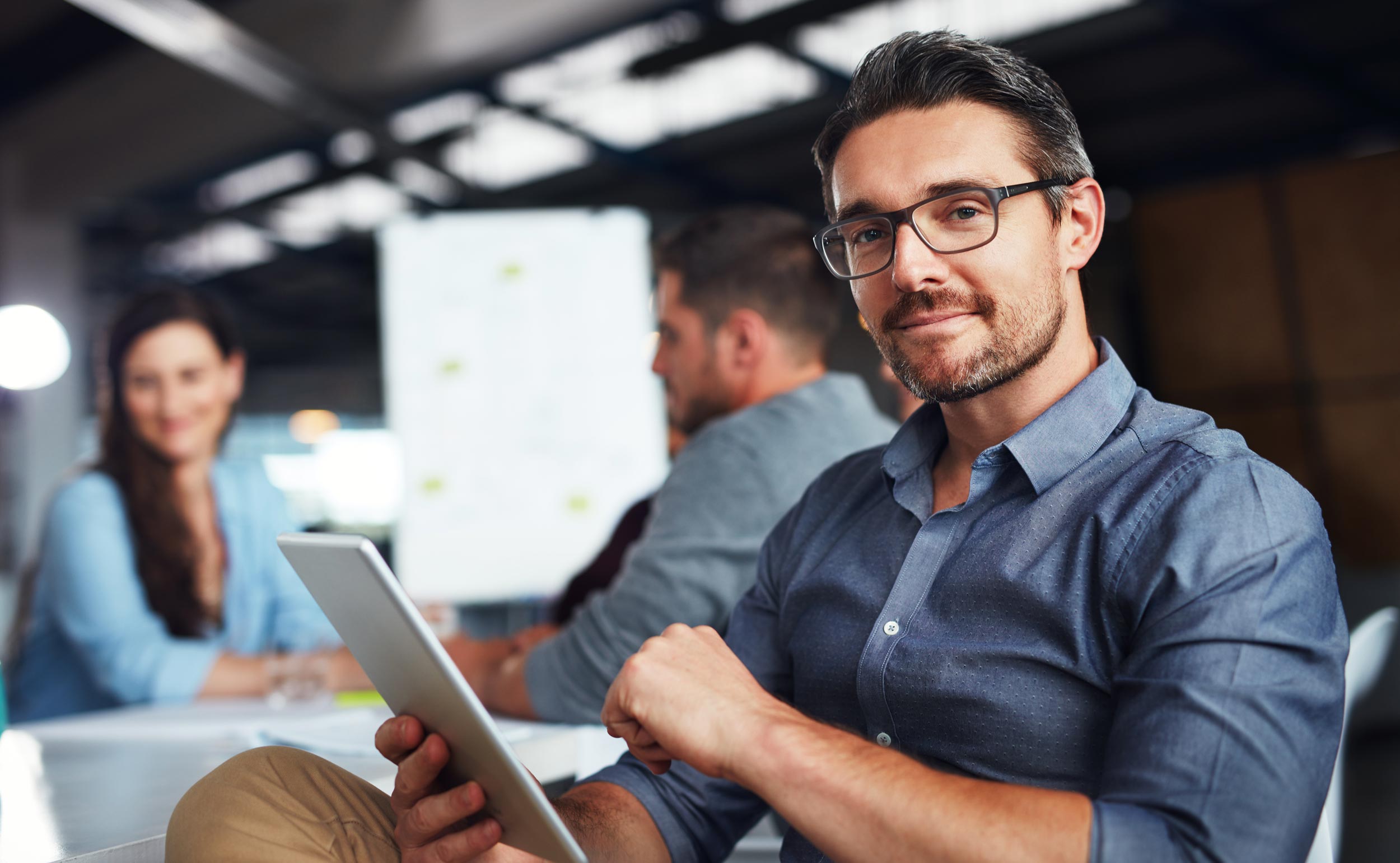 Business owner analyzing financial strategy