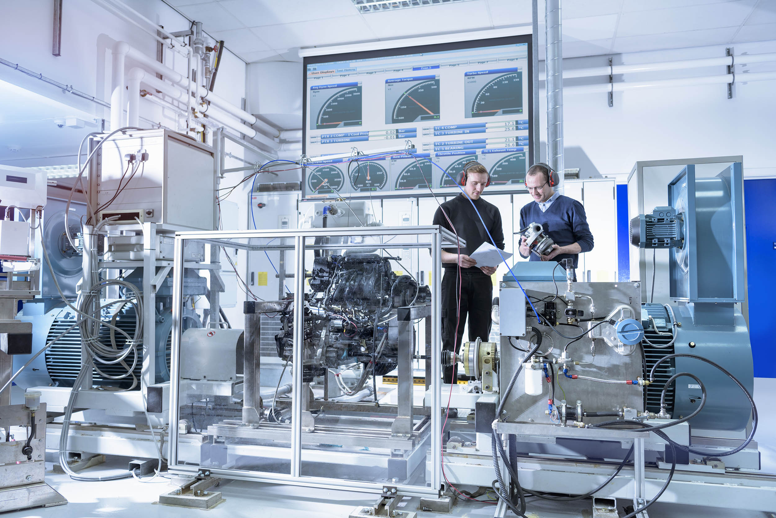 engineer research new technology machine