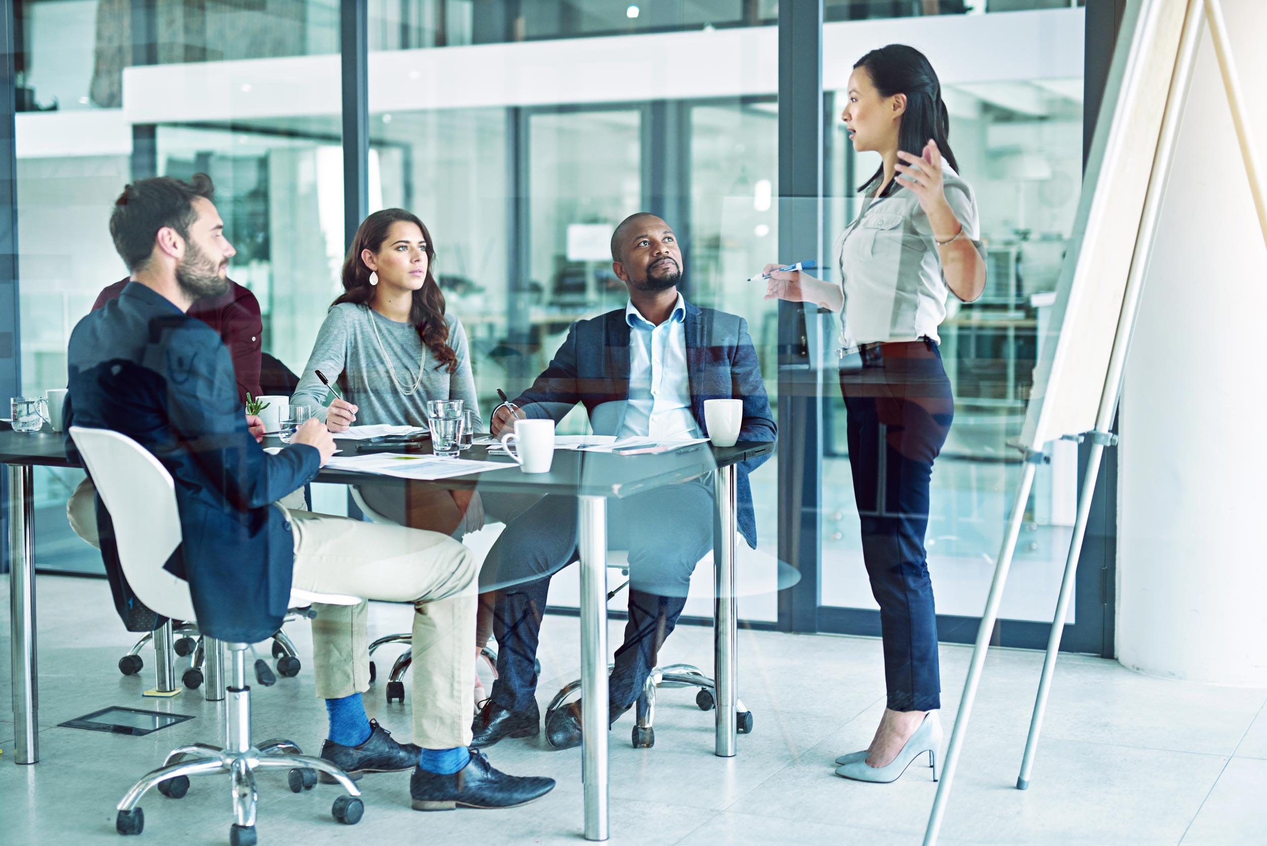 business meeting with the group of people in meeting