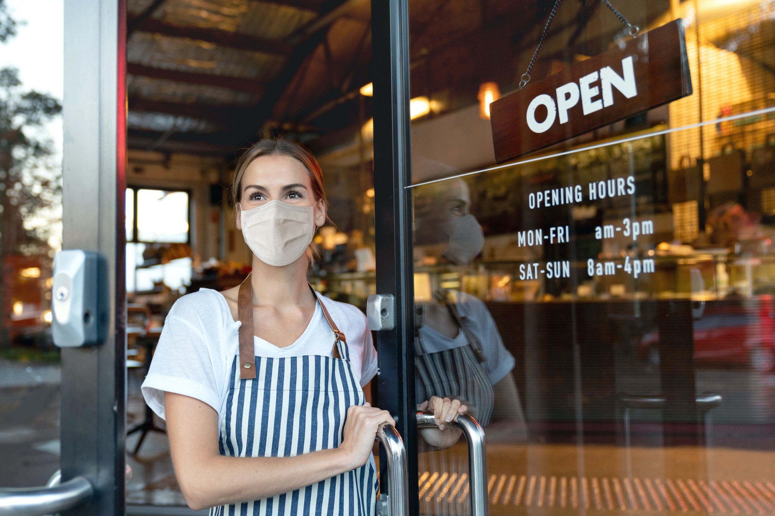 cafe owner reopening the shop after covid 19
