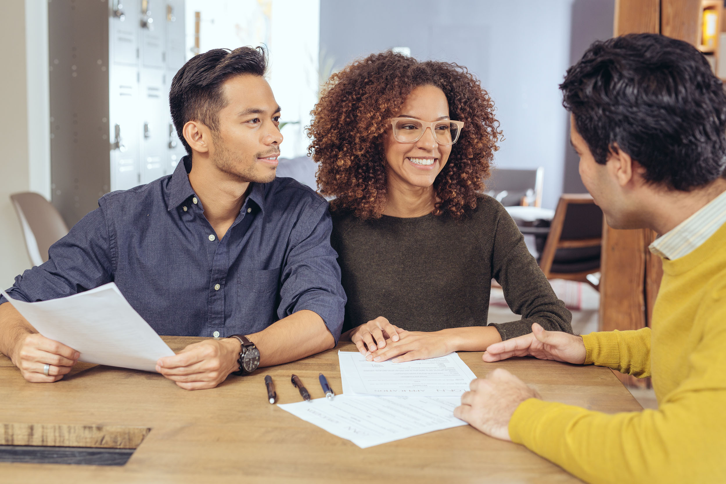 business tax consultation with document on table