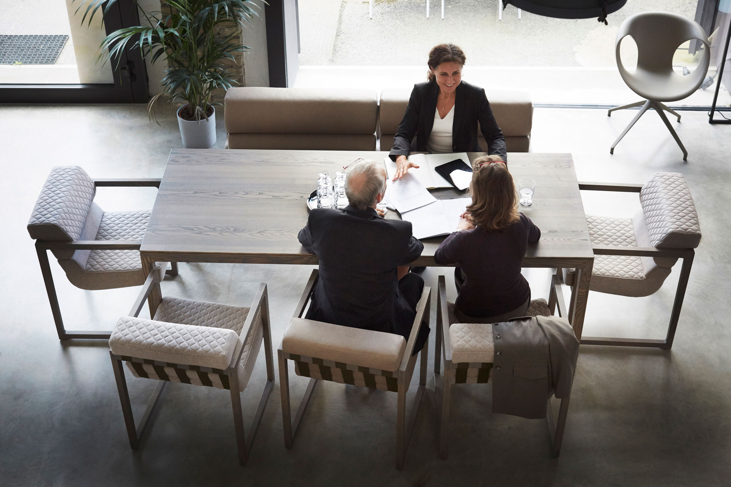 a business consultation in the office