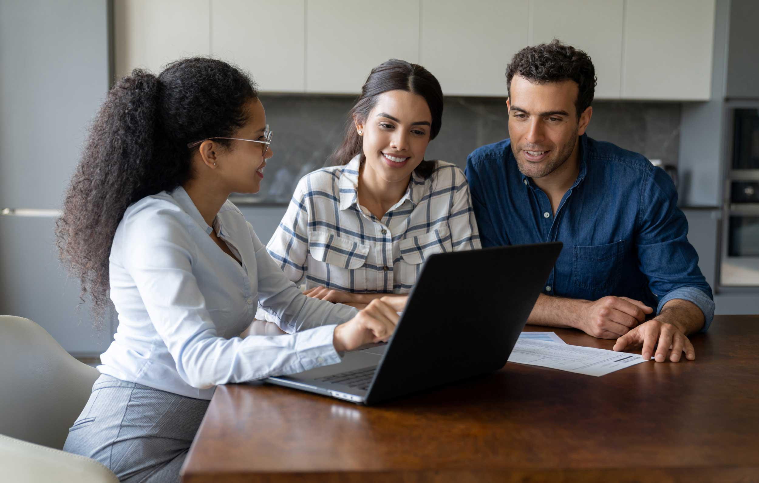 couple meeting with tax professional