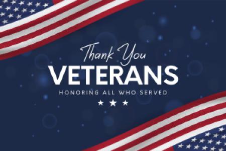 thank you Veterans banner