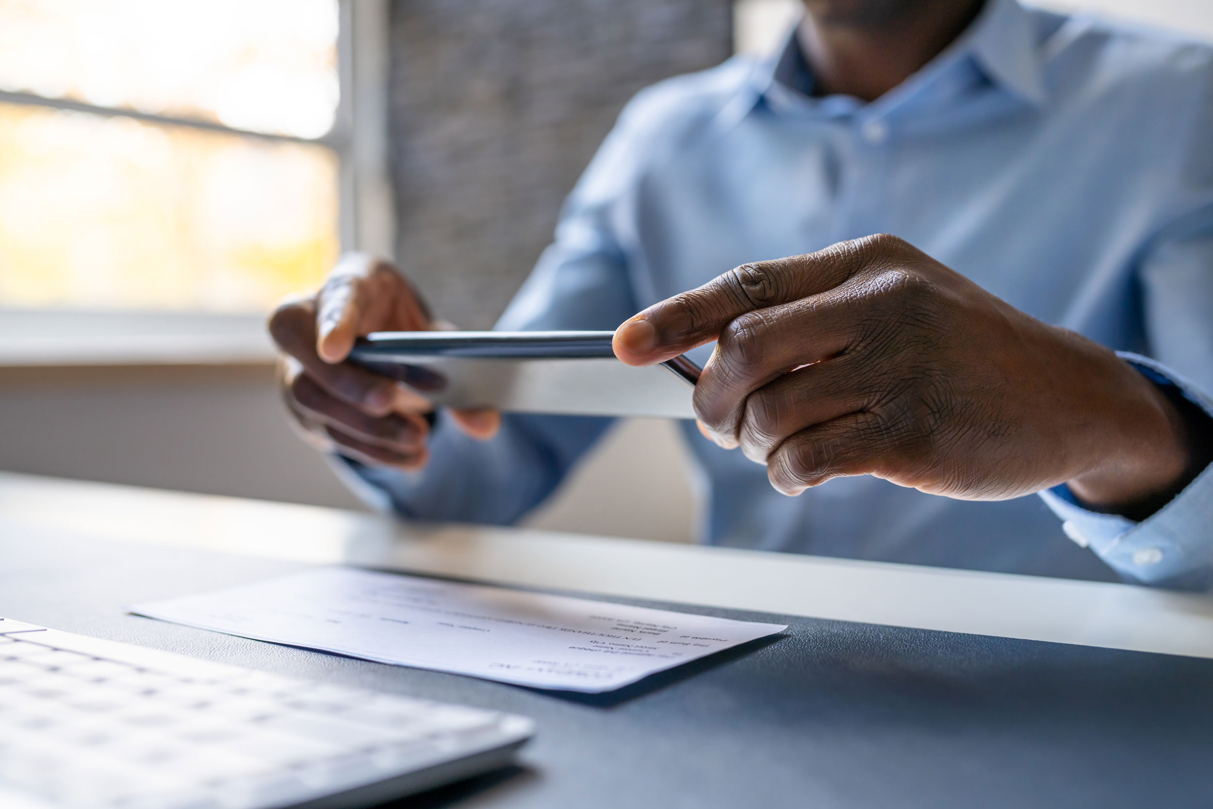 remote check deposit on the phone