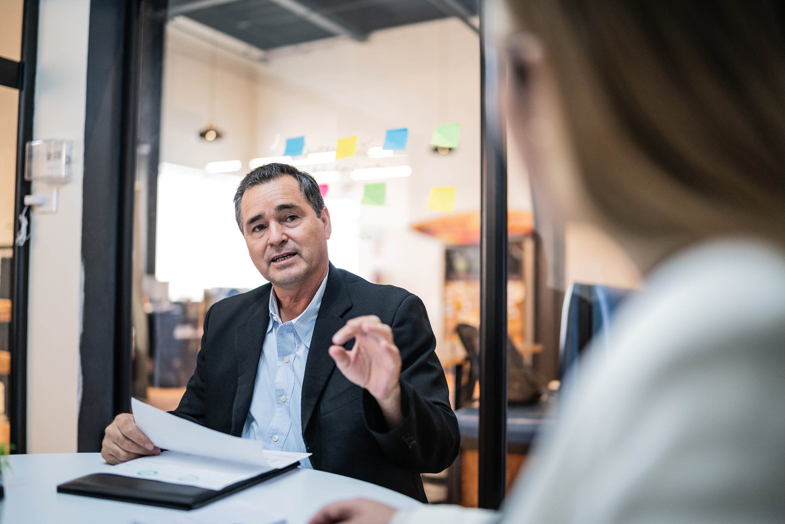 Financial advisor consulting