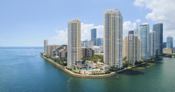 Brickell Key island, Miami, Florida