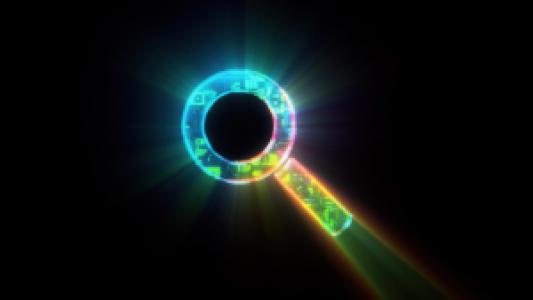 digital search magnifying glass