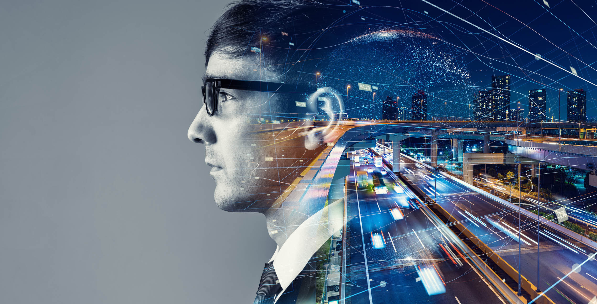 AI communication network concept