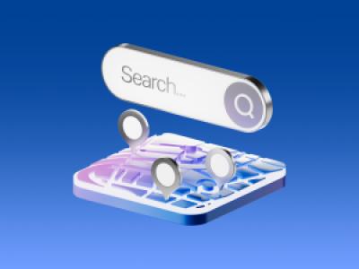 a digital search bar for navigation