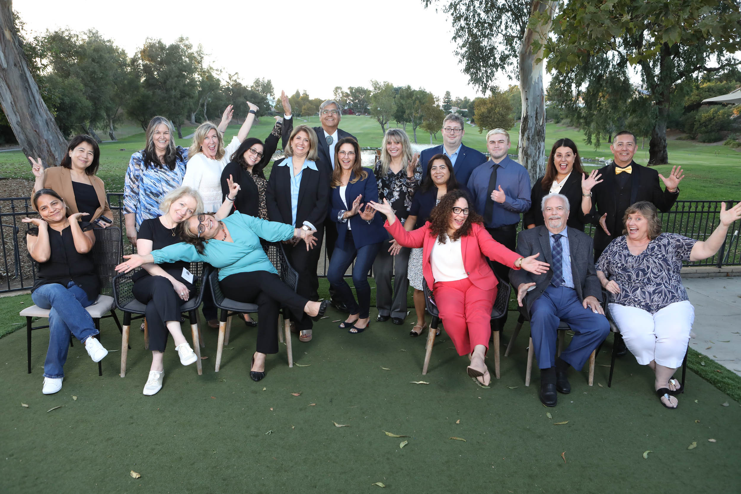 Humorous group photo of the SFVEA board