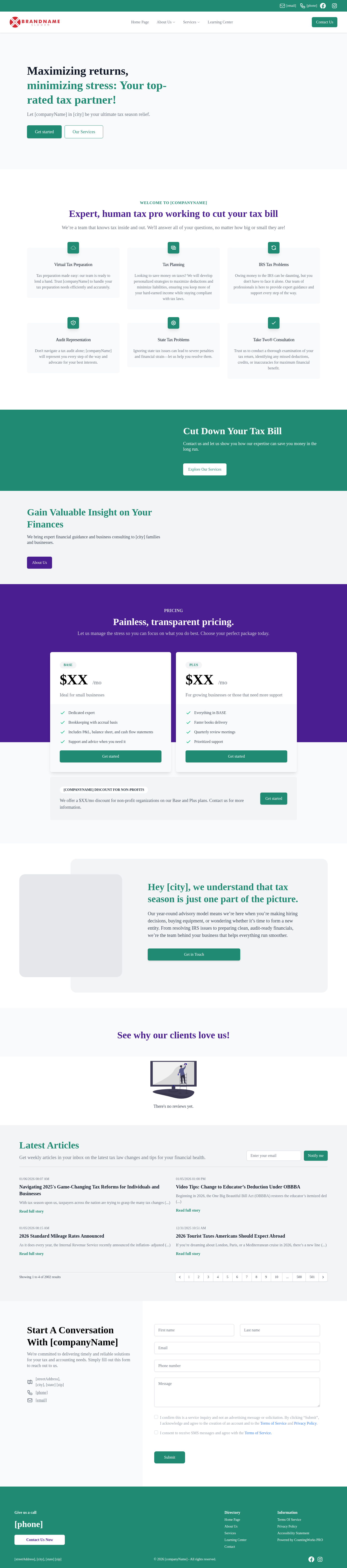 Individual Tax Preparation and Planning Screenshot